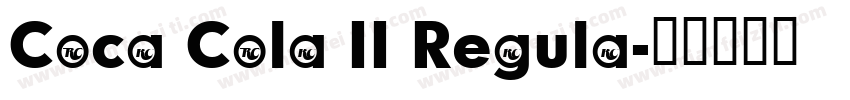 Coca Cola II Regula字体转换